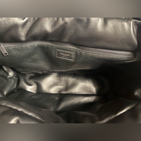 Saint Laurent Black Quilted Leather Tote Bag - Picture 6 of 10